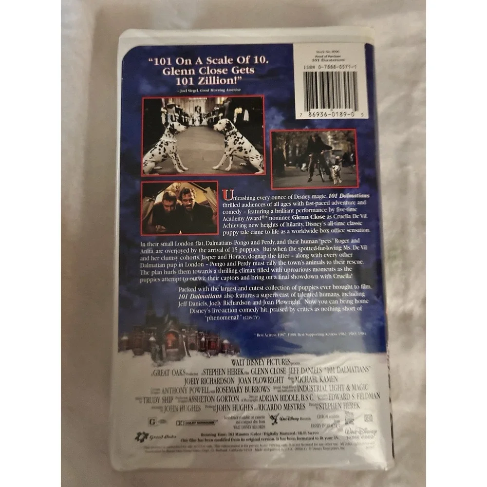 101 Dalmatians VHS 1997‎